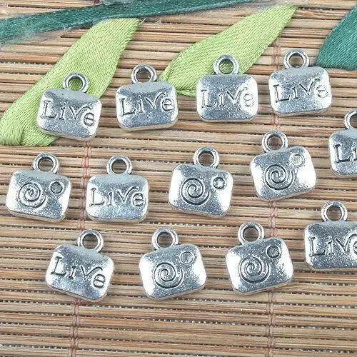 

18pcs 10x11mm ,hole:1.8mm Tibetan Silver color Live pattern charms EF0145