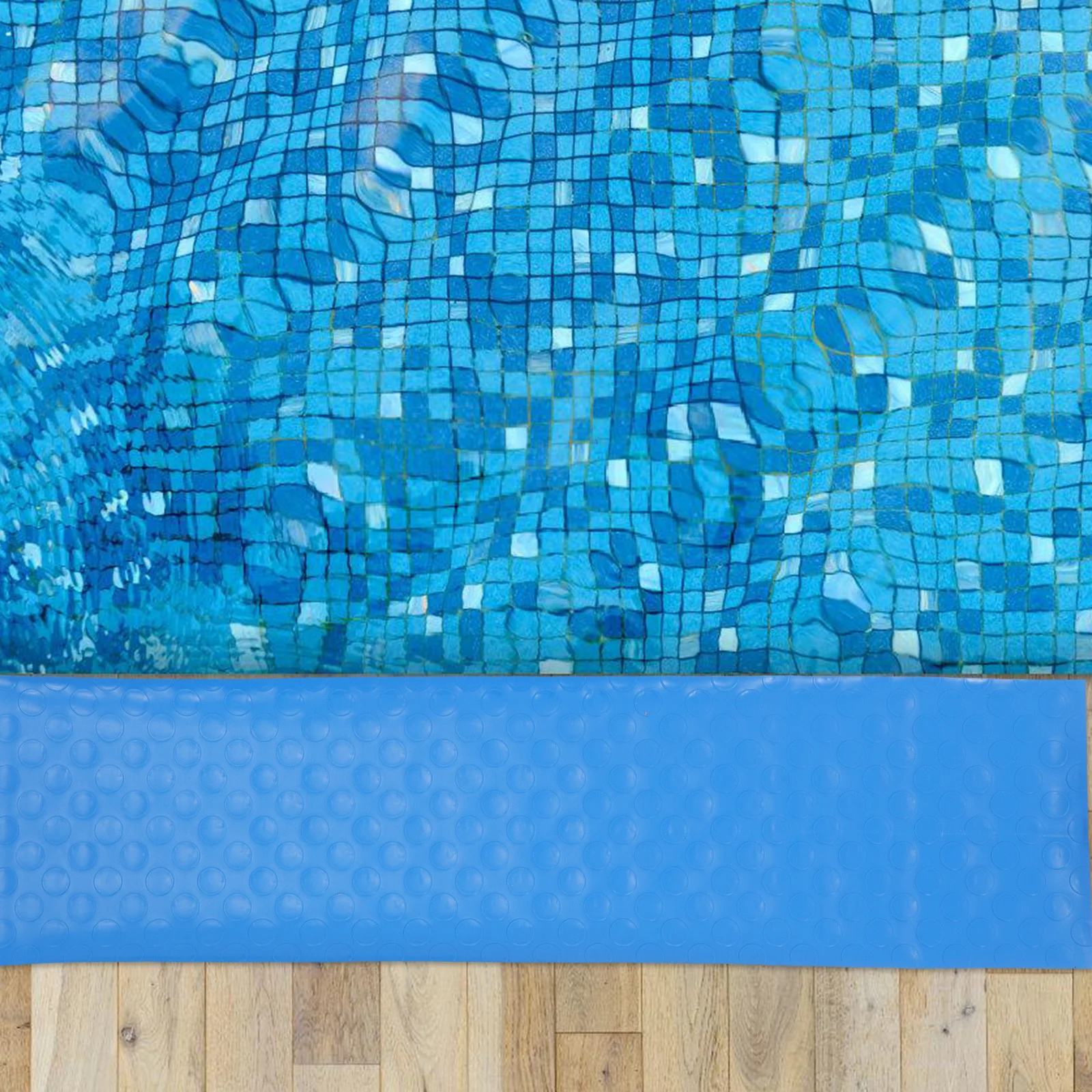 

2Pcs Universal Fit Pool Mat for Ladder Steps Anti-Slip Swimming Pool Stairs Mat with Uv Resistance PVC Ladder Pad