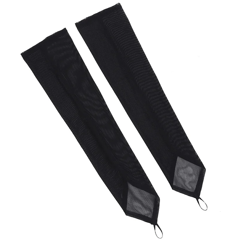 Gants de fête en dentelle, 1 paire, Sexy, sans doigts, maille transparente fine, manches de bras, Cosplay, dîner, danse, crochet, mitaines à doigts