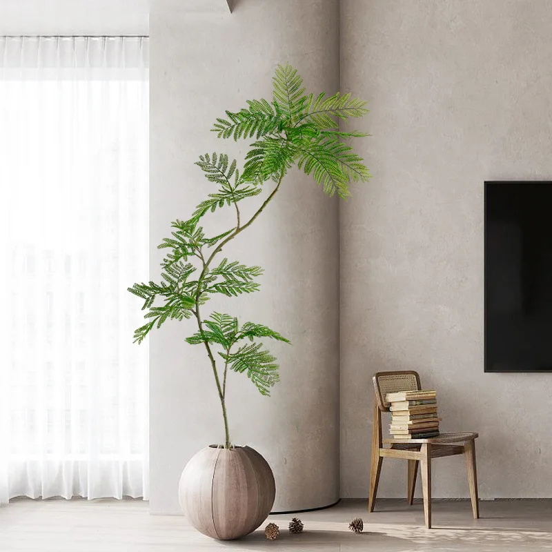 Artificial green plants, potted plants, indoor living room, floor decorations, flower ornaments, fake trees, bionic plants