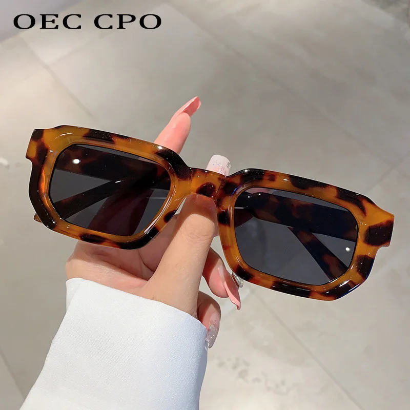 2 Pcs Orange Square Sunglasses Women Men Shades UV400 Driver Goggles Sun Glasses