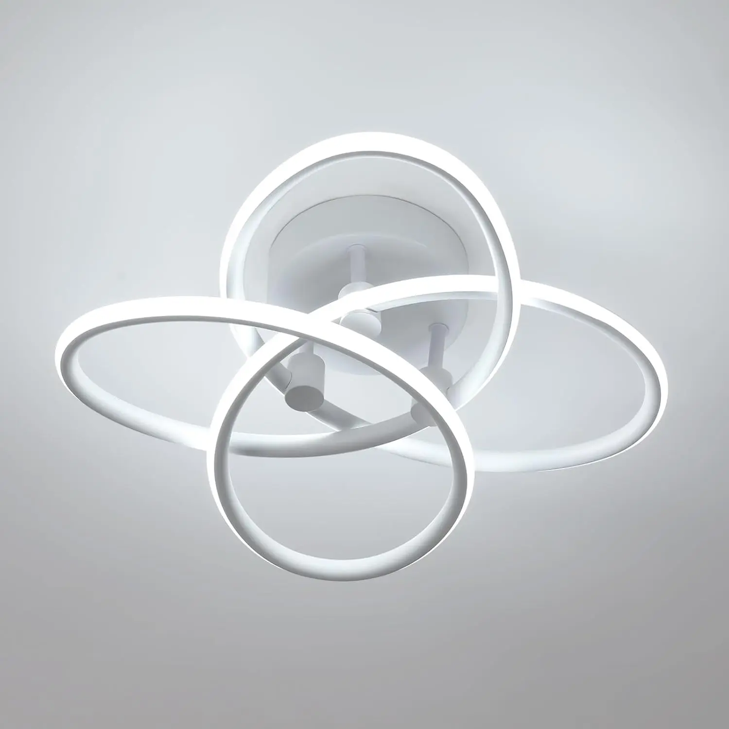 LED-Deckenleuchte, 38 W, 4500 lm, LED-Deckenleuchte, Acryl-LED-Deckenleuchte mit Blumenmuster für