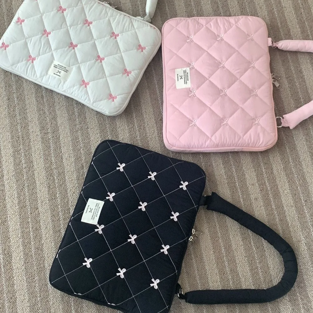 Tas Kantor Bisnis dengan Bordir Pita, Folder File Kapasitas Besar, Tas Dokumen, Tas Selempang, Tas Tangan, Tas Laptop Wanita