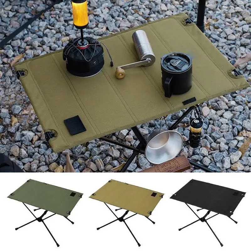 

Folding Portable Table For Camping Oxford cloth tabletop Table Lightweight Beach Desk Picnic Dining Table Backpacking Tables
