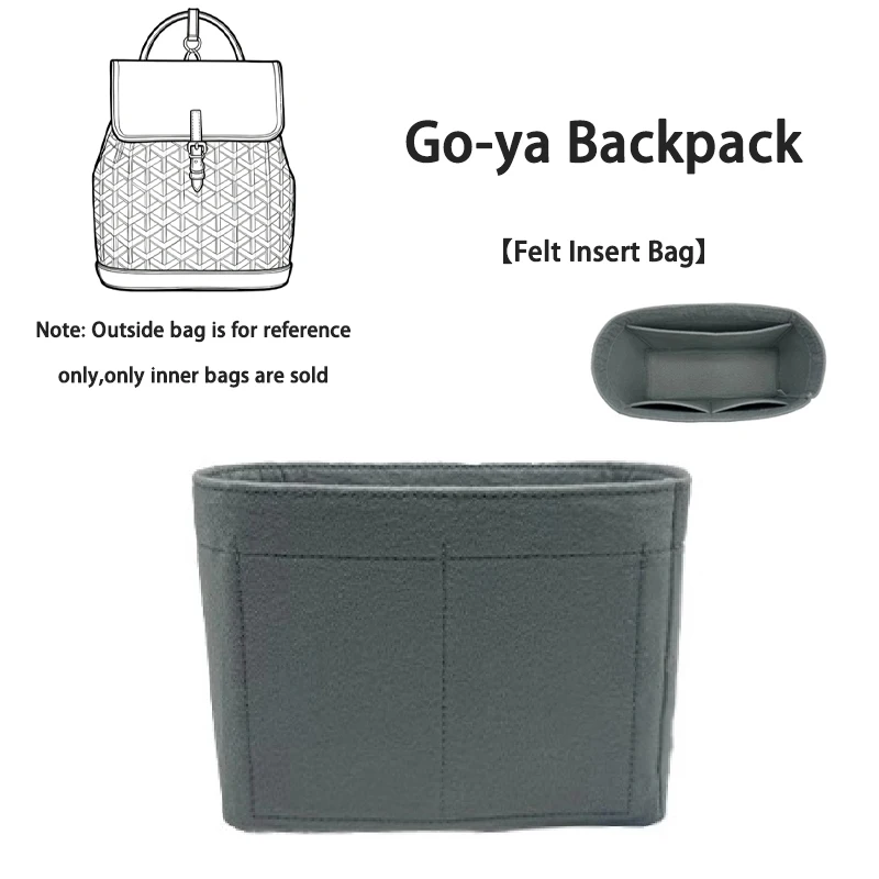 EverToner Practical Felt Insert Bag Soft Pouch For Go-ya Alpin Backpack Travel Purse Liner Portable Makeup Organizer 4 Colors
