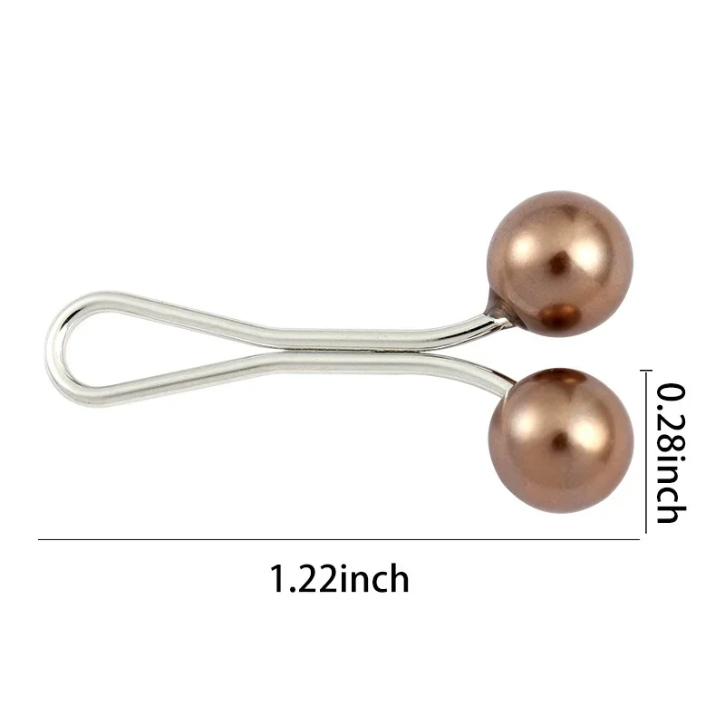 12 개/몫 안티 슬립 브로치 Headscarf 목도리 스카프 레이디 이슬람 고정 핀 스카프 Hijab 클립 여성 쥬얼리에 대한 진주 세련된 브로치