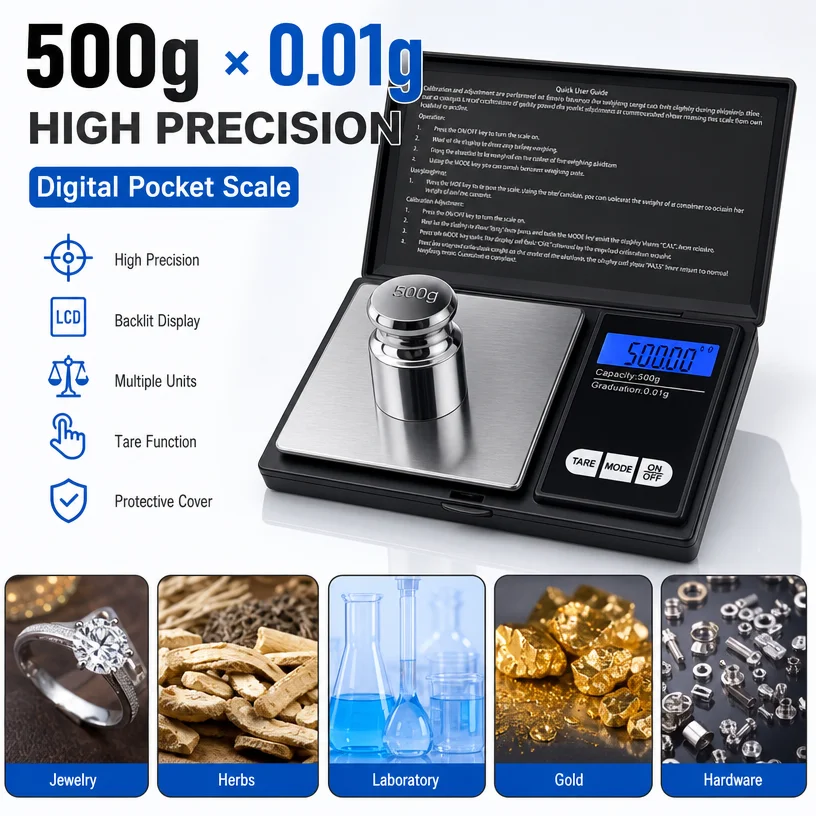 Candle Wax Scale - Timbangan Digital Mini Saku 0.01g Presisi
