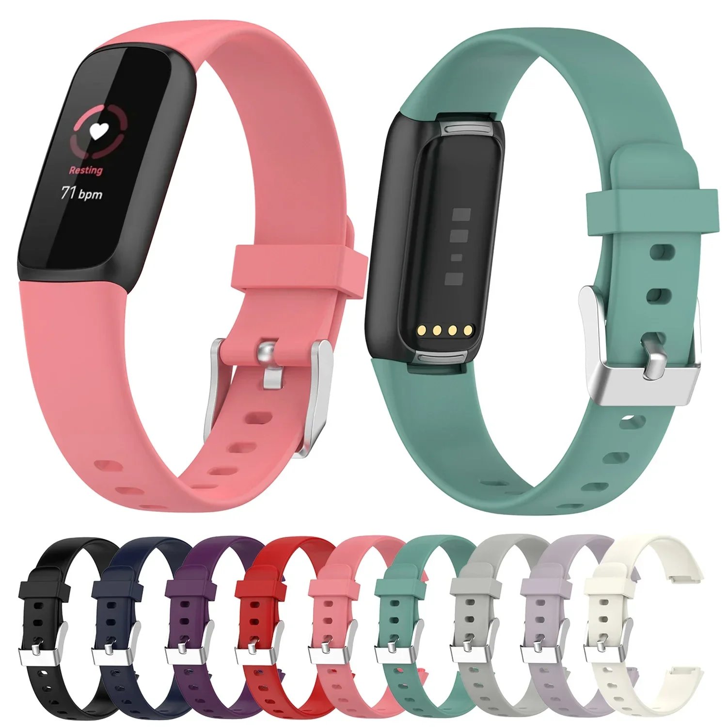 

Soft Silicone Wrist Strap For Fitbit Luxe Band Replacement Bracelet Wristband For Fitbit Luxe