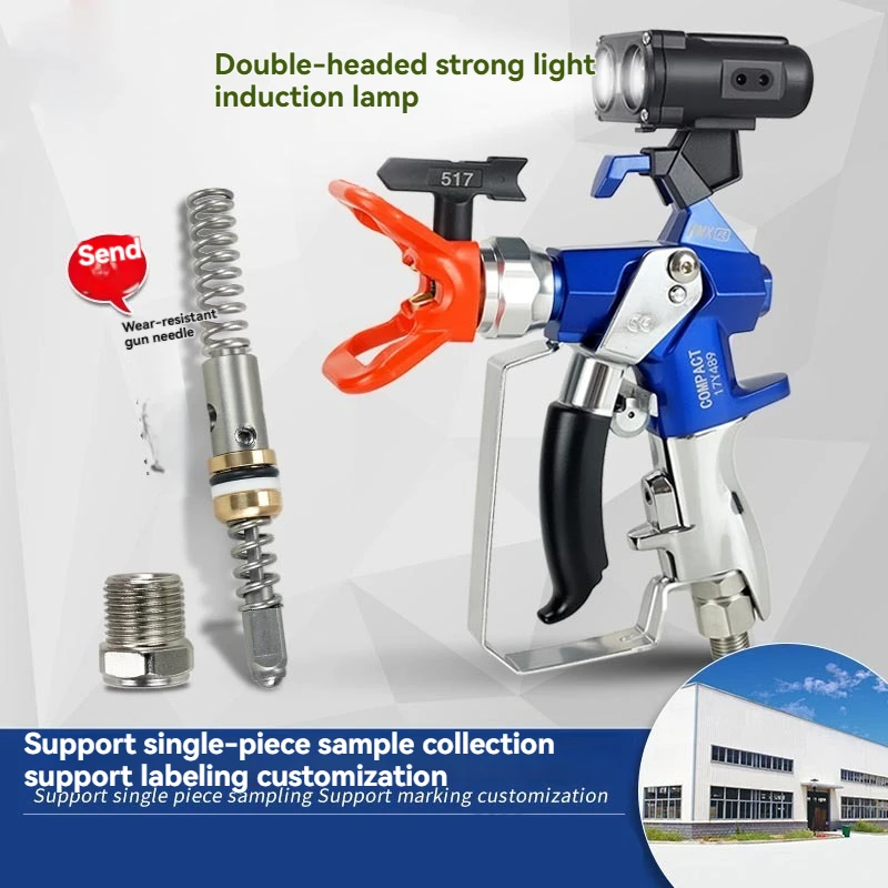 Professional 3600PSI Airless Paint Sprayer with Induction Light High Power Painting Tool for Home Decoration