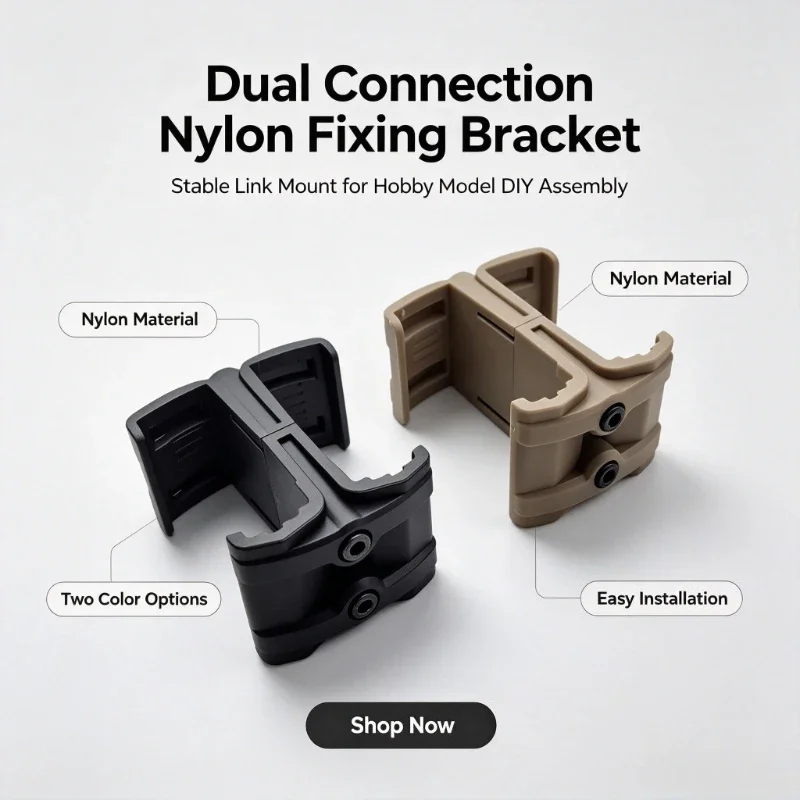 High Toughness Nylon Dual Storage Connector Black Sand Green Three Color Hobby Model Spare Hardware