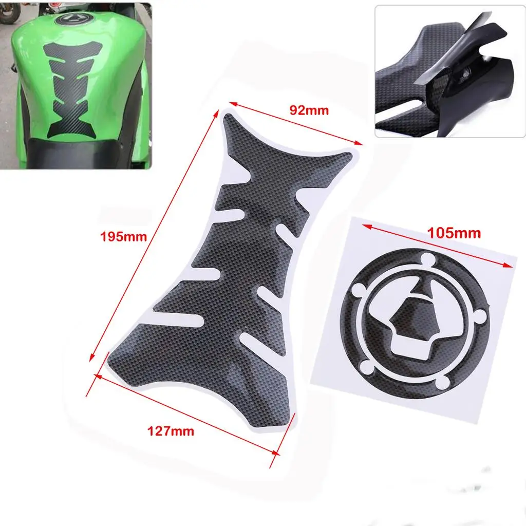 High Quality Rubber Gas Tank Pad Motorcycle Accessory Decal Protector for Kawasaki ZX14 Z1000SX Workshop