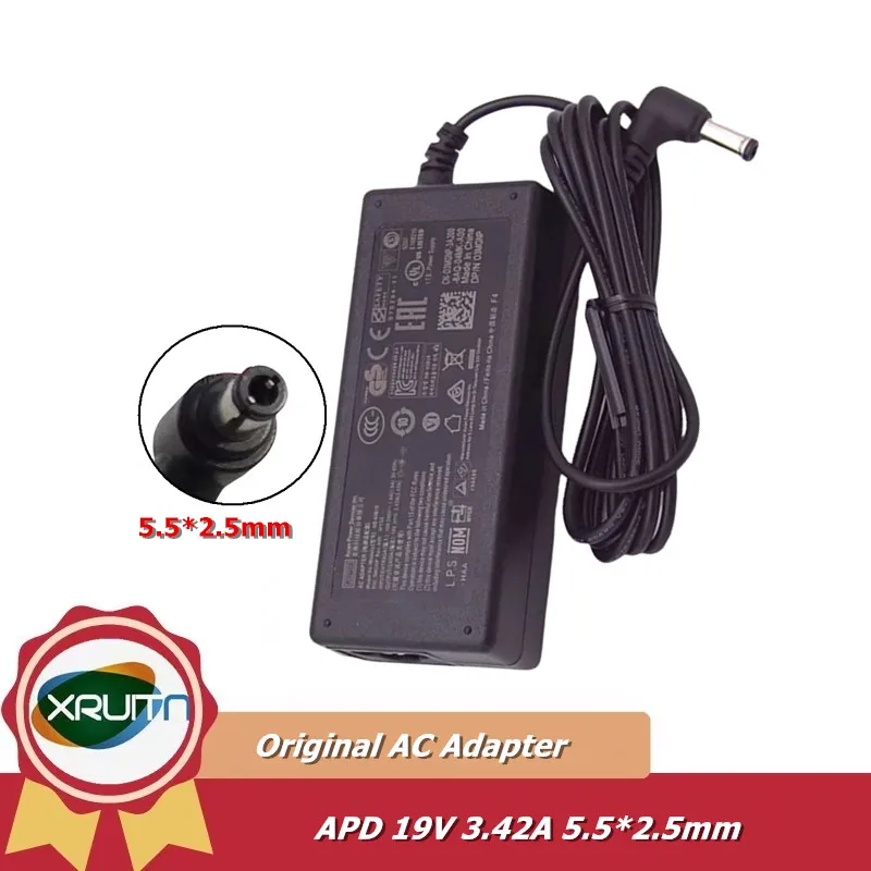 

Genuine NB-65B19 AC DC Adapter 19V 3.42A 65W for Wyse 5010-D90D8 GB-BXI5H-4200 MINI PC G DRIVE PRO SSD 1.92 TB THUNDE 5.5x2.5mm