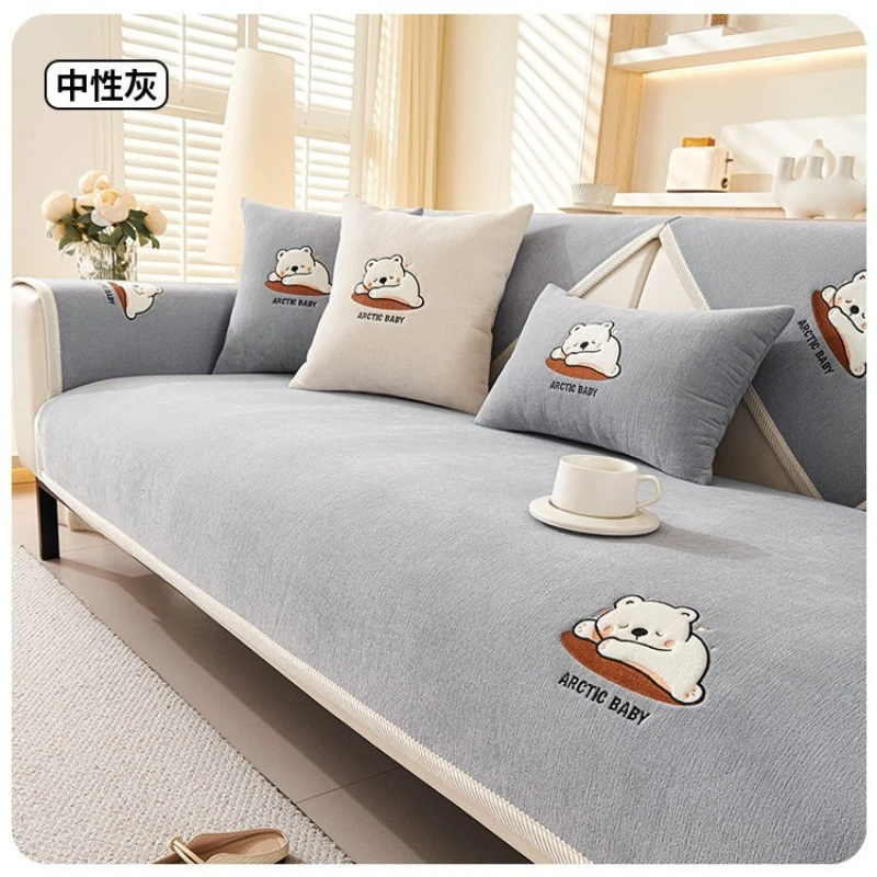 2026 New Chenille Sofa Cushion Universal in All Seasons Non-slip Sofa Cover Anti-cat Scratch Seat Cushion Livingroom Soft Warm