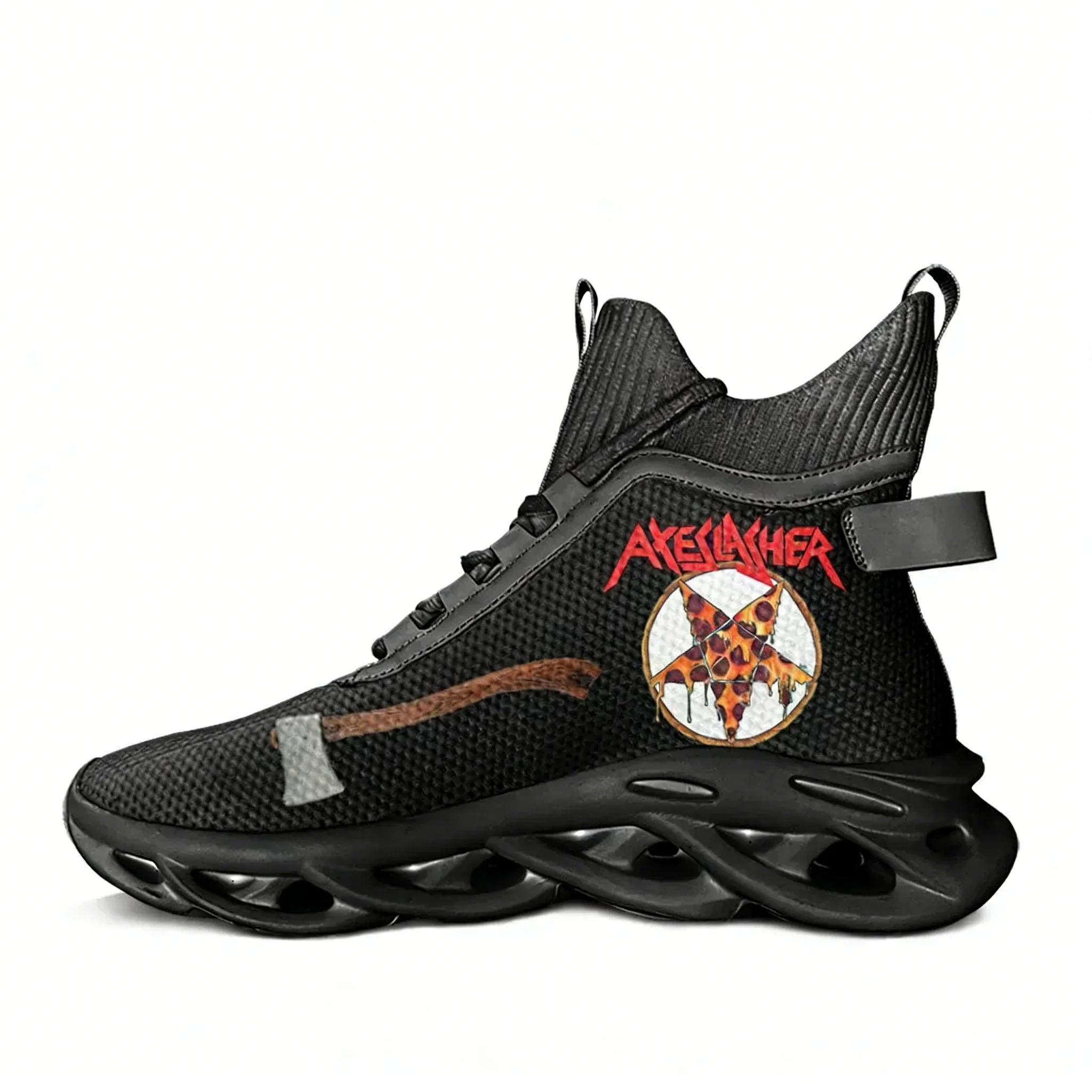 Axeslasher Heavy Metal Rock Band High Top Flats Sneakers Men Womens Sports Hiking Travel Shoes Running Shoes Travel Custom Shoes