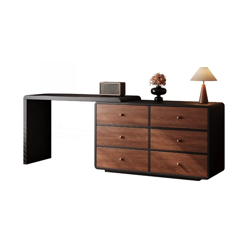 

Corner dresser chest integrated bedroom antique solid wood makeup table bedside storage cabinet