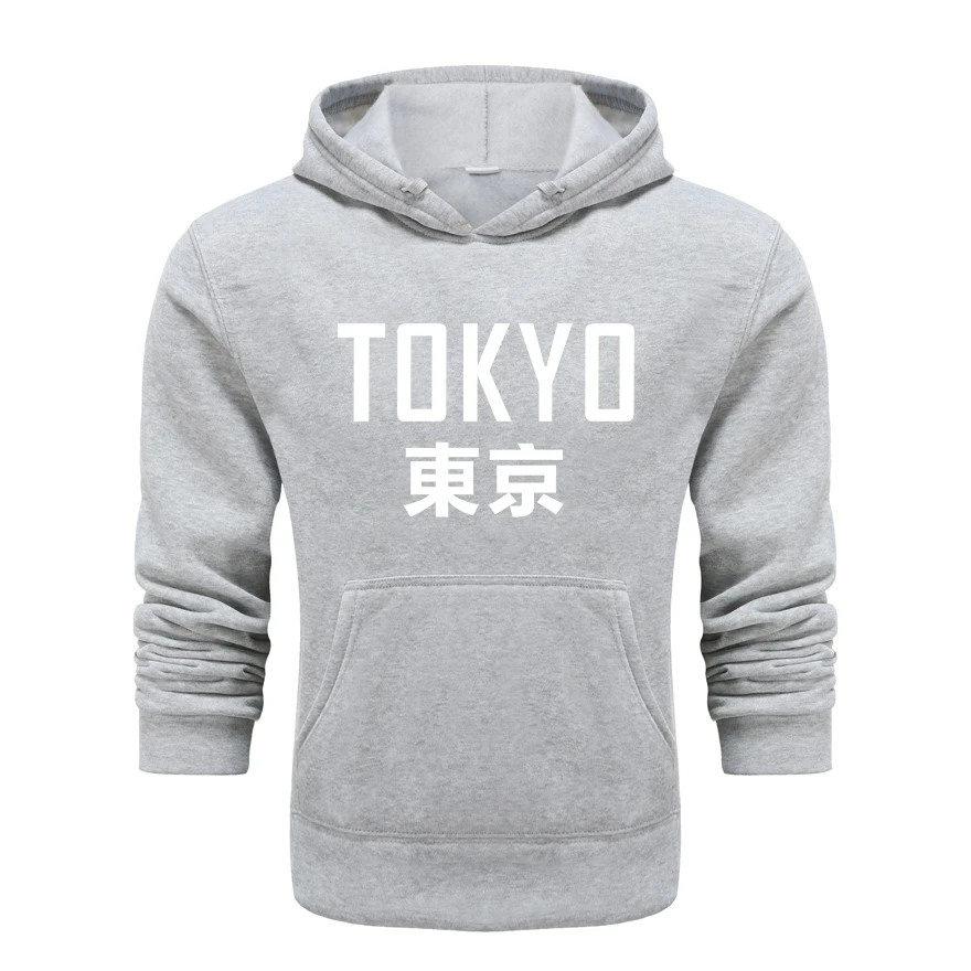 Tokyo Graphic Printing Autumn and Winter Cotton Men's and Women's Hoodies Casual Outdoor Street Sports Training Brand Trend