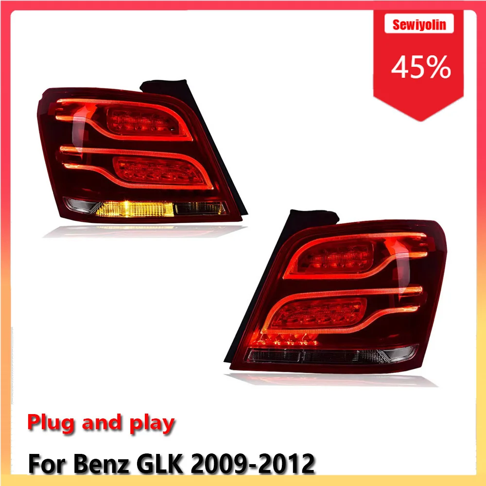 

Car Lamps Tail Light Assemblies For Benz GLK 2009-2012 Auto Fog DRL Brake Turn Signal Lamp Plug and Play