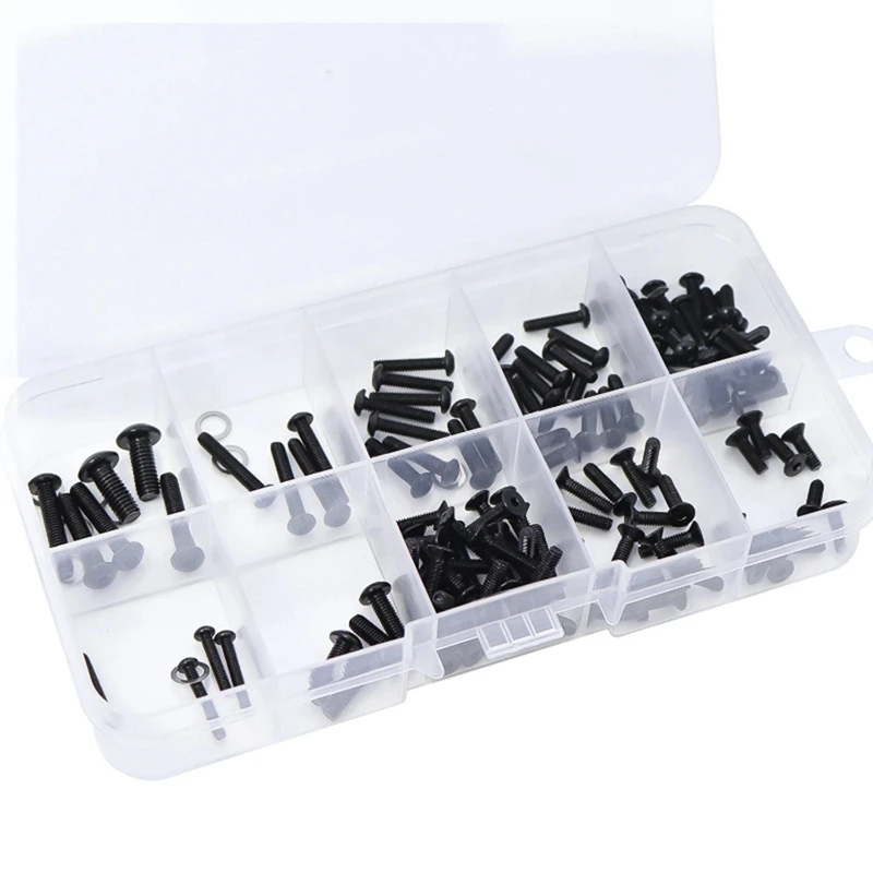 Metal Hex Screws Set for 1/14 1/16 MJX H14BM 14209 14210 H16 16207 16208 16209 16210 RC Car Parts