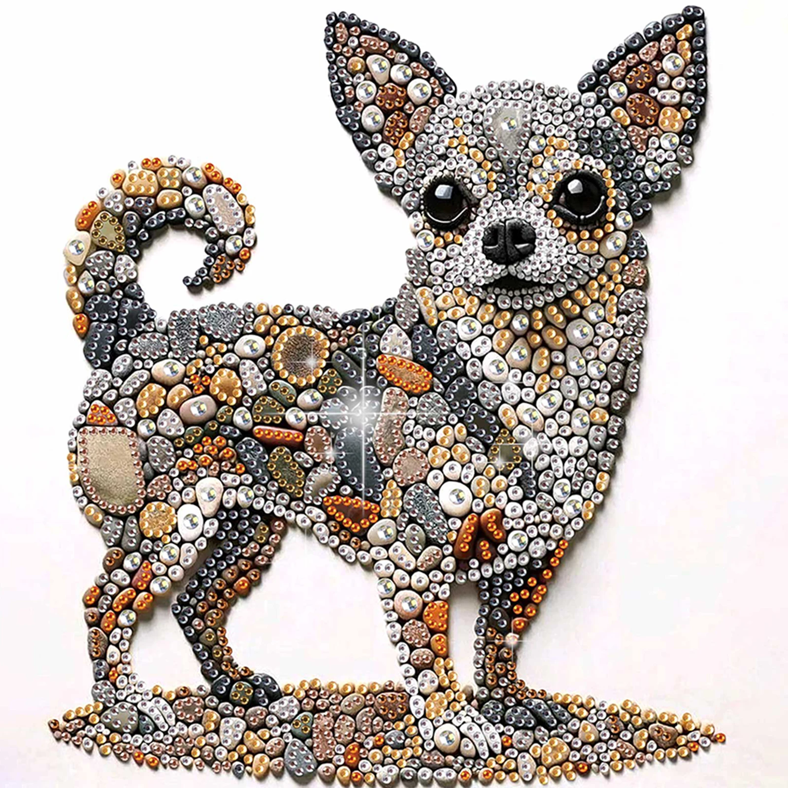 Stone Art Special Shaped 5D DIY Partial Drill Diamond Art Kit for Adults Gift Home Wall Decor Diamonds Paintings Gem Art 30x30cm
