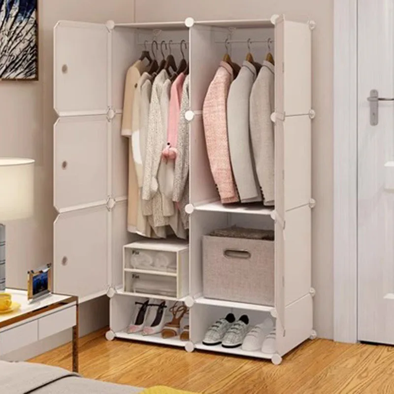 Modern Simple Wardrobe Nordic Minimalist Jewelry Door Closet Clothes Storage Partitions Bedroom Guarda Roupa Salon Furniture