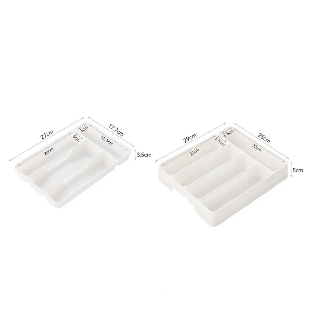 Organizador de cajones, bandeja de cocina expandible, soporte de cubiertos ajustable con 4/6 compartimentos, divisor de almacenamiento de cubiertos, 1/2 Uds.