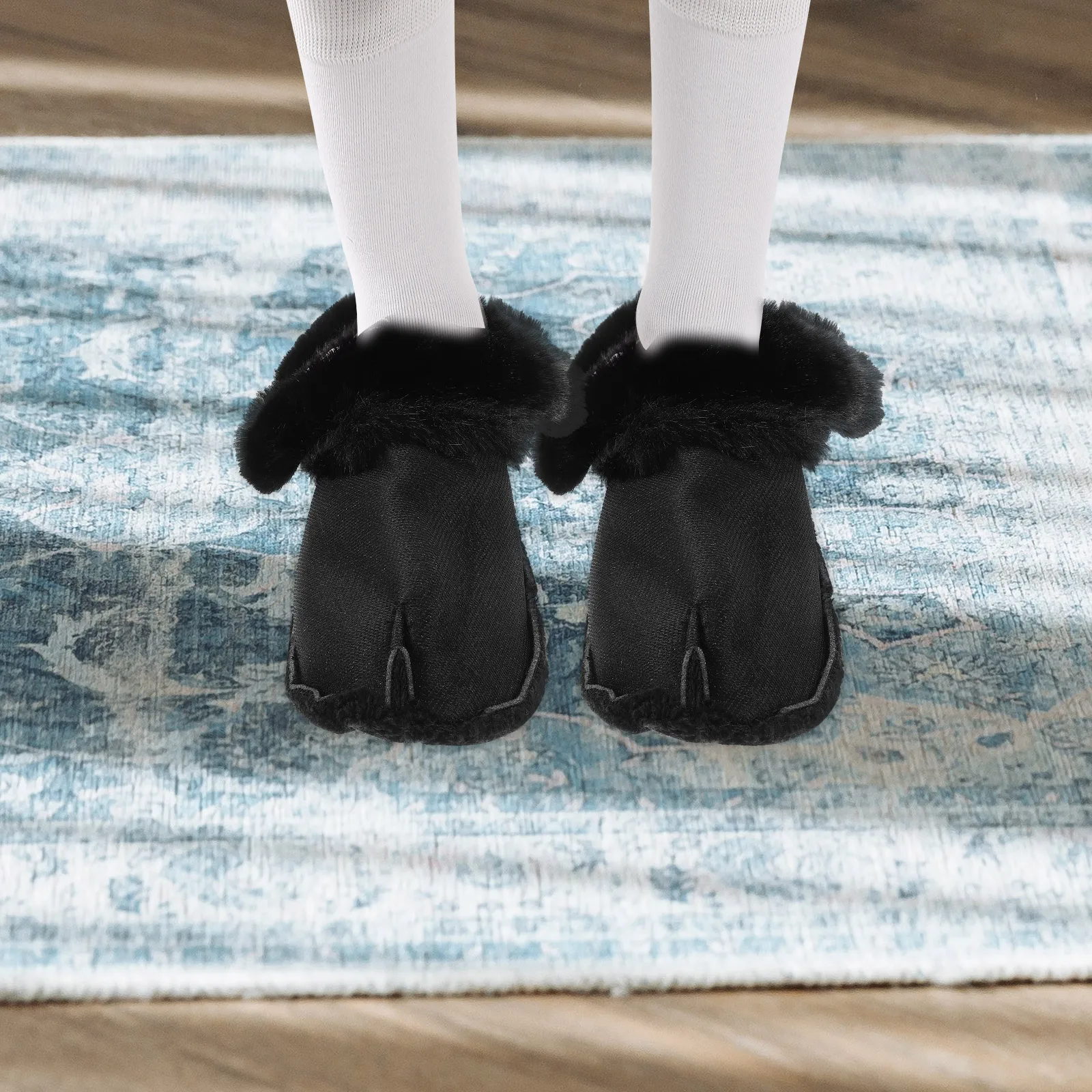 

Lining Christmas Non Slip Socks Foot Inserts for Women Clogs Soles Furry Shoes Insoles Liners Fleece Cozy Inner