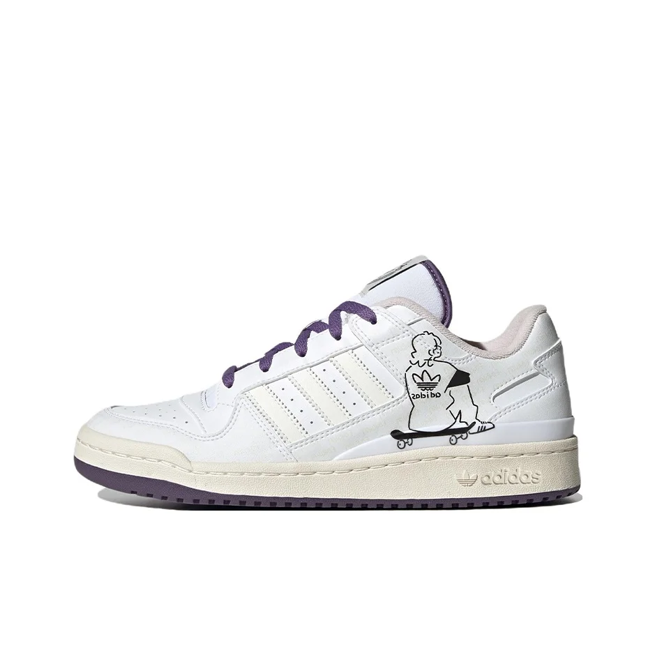 adidas-originals-forum-low-cl-leather-chaussures-de-skateboard-confortables-a-tige-basse-unisexe-blanc-violet-ie2121