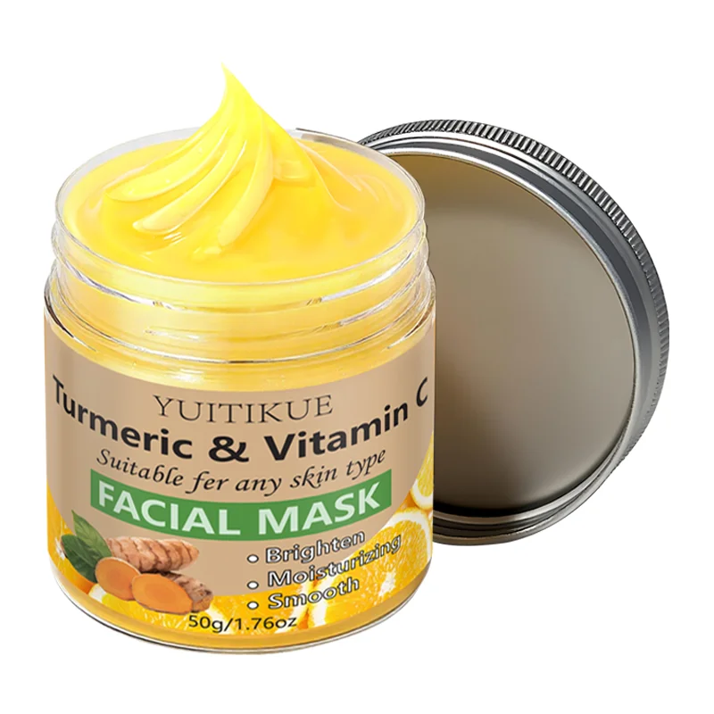 YUITIKUE 50g Kurkuma & Vitamin C Aufhellende Feuchtigkeitsmaske für Tägliche Hautpflege - Gesichtsmaske – Detail 9