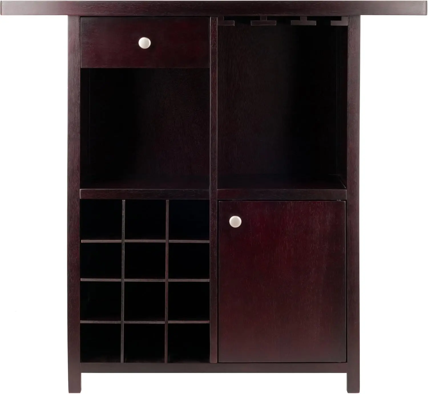 Macon Bar Wine Cabinet, Espresso