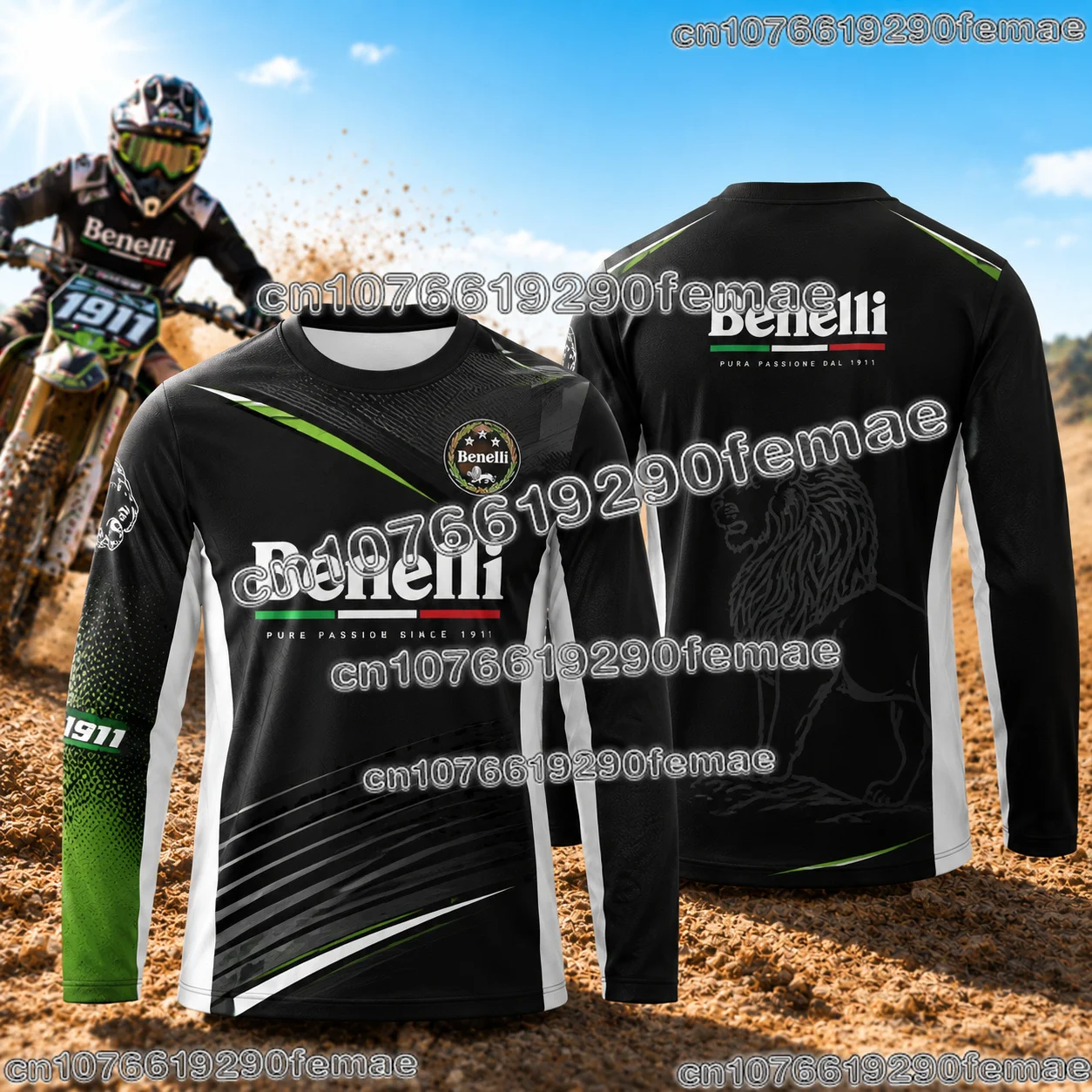 Benelli Motorcycle Racing Style Long Sleeve T Shirt 2026 Rider Jersey Adventure Outdoor Sports Top Quick Dry Casual Clothing view 6