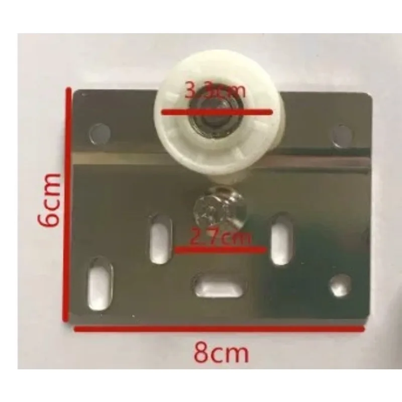 1pcs Wardrobe Sliding Door Roller, External Hanging Wheel for Cabinet Closet Door