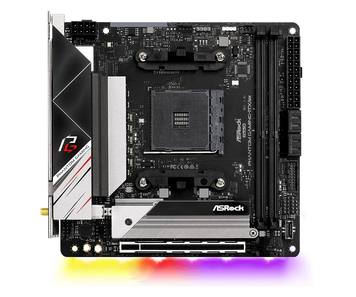 

ASRock-Carte mère B550 MINI TIX, B550 Phantom Gaming-ITX/ax, совместимый с процессором 5600X 5600G 5700 5800 AMD AM4 DDR4 64 Go M.2