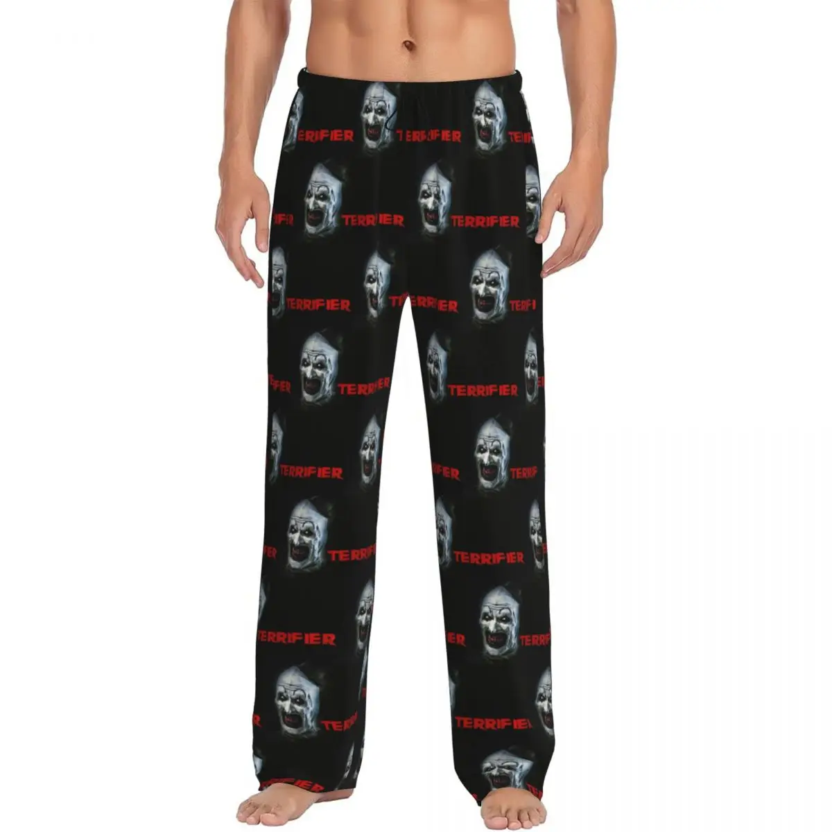 

Custom Men T-Terrifiers Pajama Pants Printed Sleep Sleepwear Bottoms with Pockets