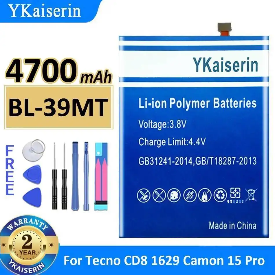 Аккумулятор для мобильного телефона BL-39MT 4700mAh Tecno CD8 1629 Camon 15 Pro надежная замена