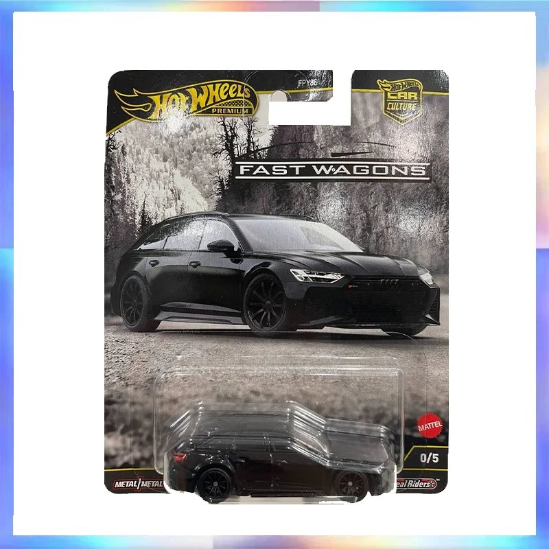 

1/64 Hot Wheels Premium Car Model Fast Wagons Series AUDI RS6 Avant No.0 Secret Style Limitied Collectible Ornament Toy Gift