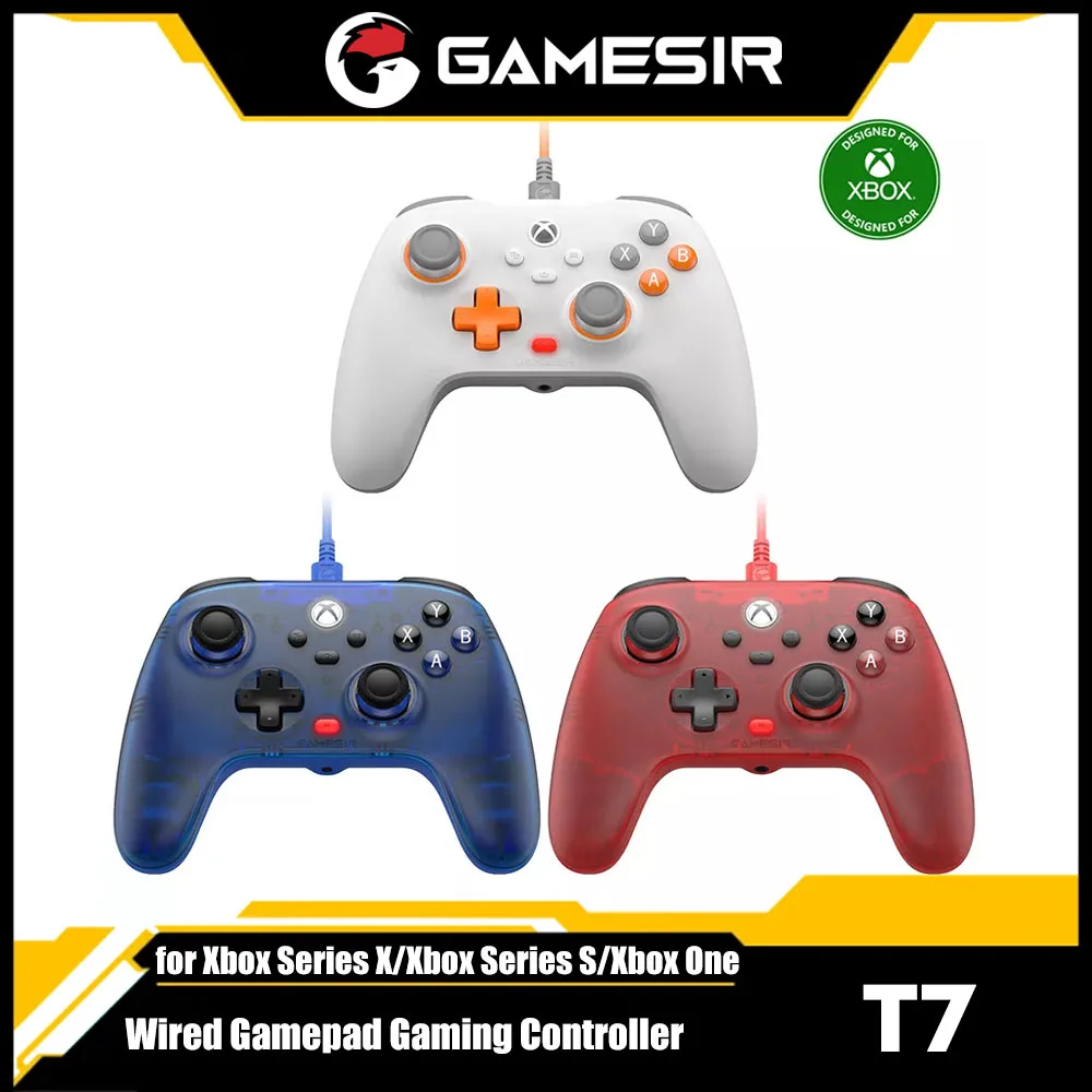 GameSir T7 Wired Gamepad Gaming Controller Plug and Play Console with Hall Effect Joystick for Xbox Series X S/Xbox One X S/PC