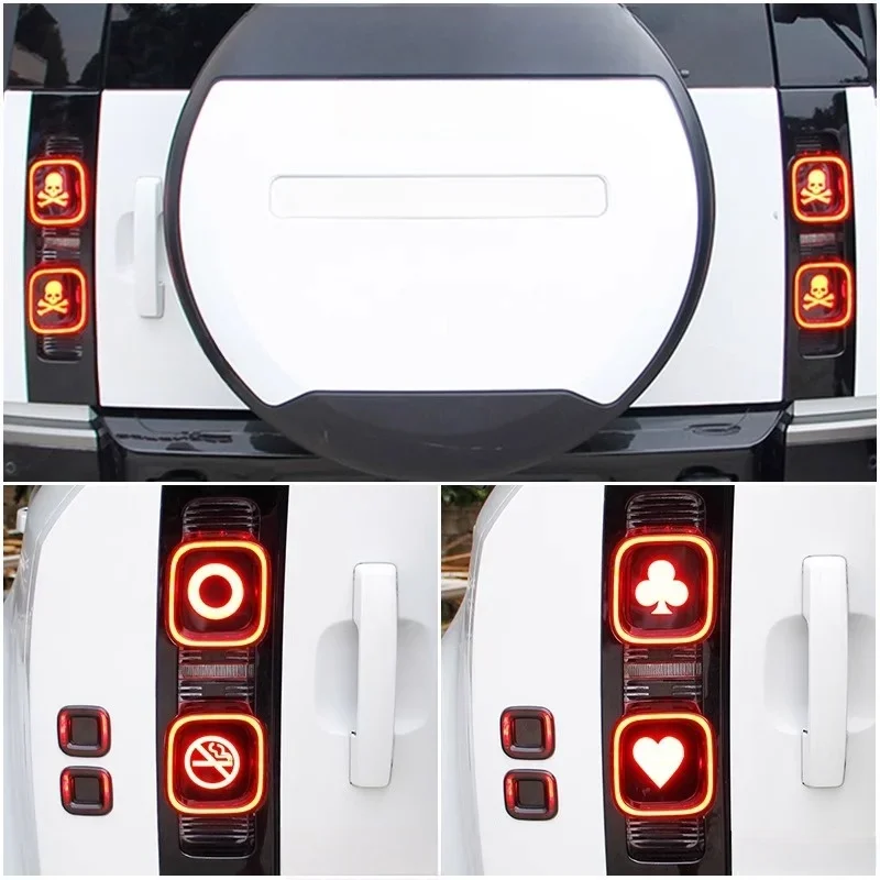 Car Rear Taillight Stickers Brake Lamp for Land Sticker Rover Defender 110 90 2020-2024 Car Styling