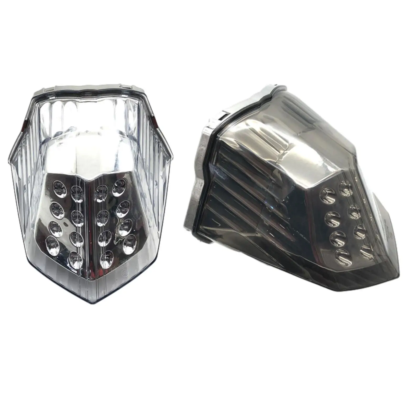 

Motorcycle Tail Light LED Integrated Brake Lamp ABS Rear Warning Indicator for Easy Installation Motorbike Replace Parts