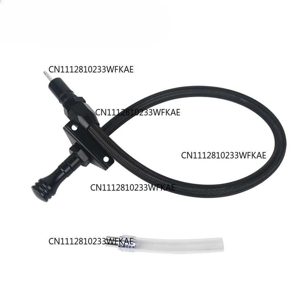 Firewall Mounted Transmission Stainless Steel Oil Dipstick-Compatible For GM 4L80E Dipstick Transmission LS LS1 LS3 LS6 LSX