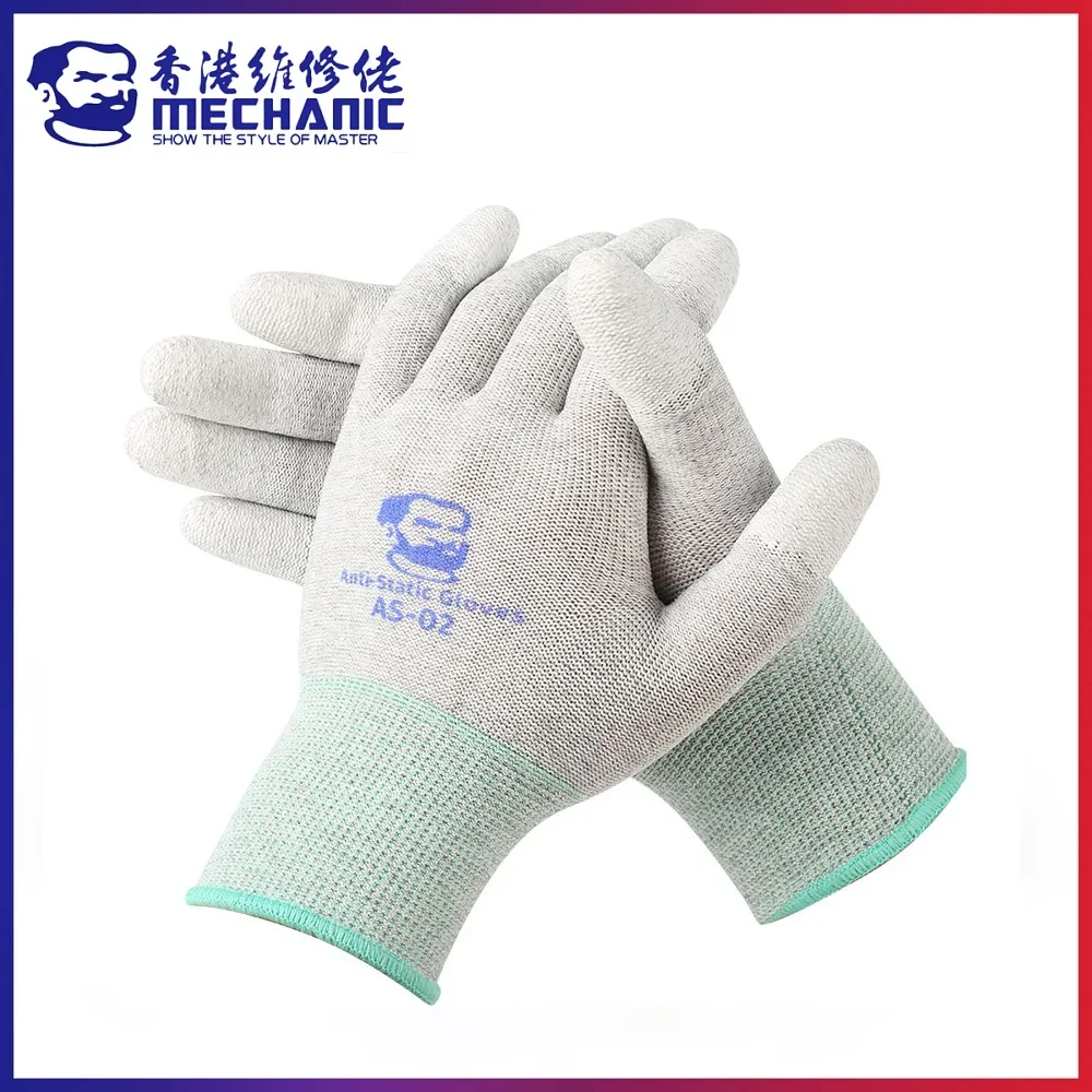 MECHANIC AS02 Special gloves for mobile phone repair engineers carbon fiber non-slip anti-static protective gloves repair tools