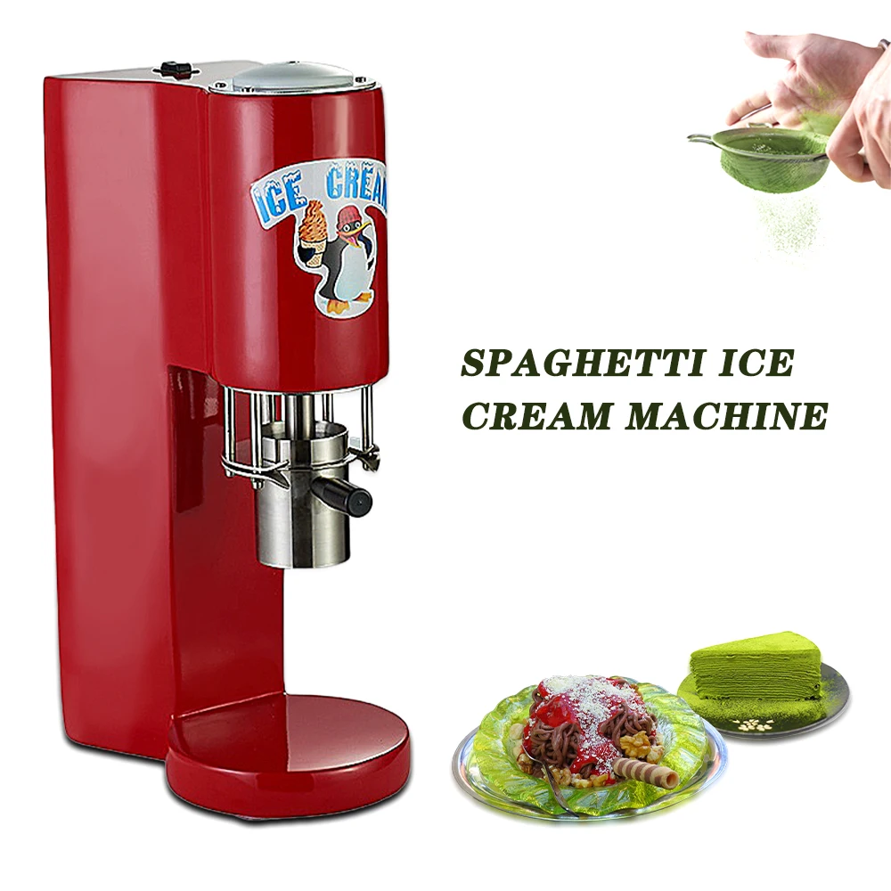 ITOP Electric Spaghetti Ice Cream Machine 4 Types Ice Cream Noodle Forming Machine Ice Cream Makers Gelato Making Machine CE