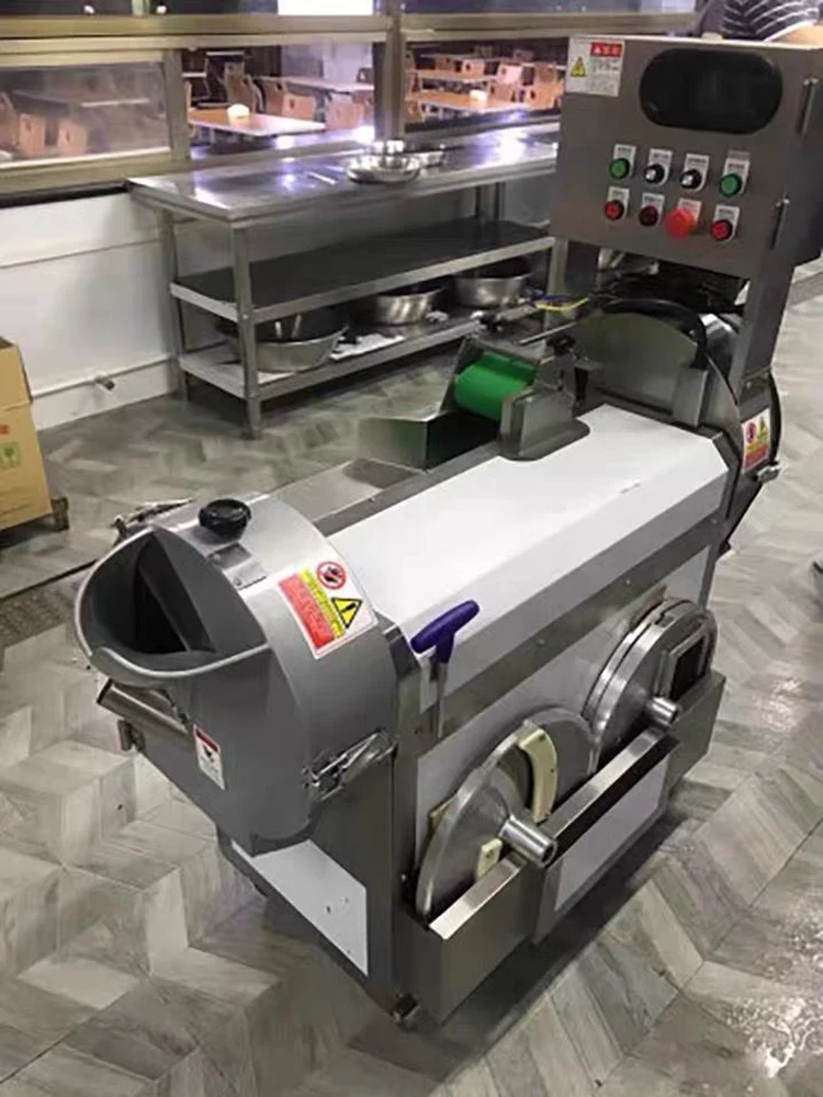 Double Head Vegetable Cutter Machine Industrial Celery Cabbage Eggplant Carrot Vegetable Cabbage Cutting Machine