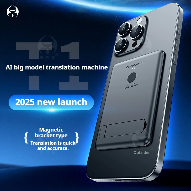 

140+ Language Translator Device, Ai Two Way Real Time Voice Instant Translator, Magnetic Phone Stand Design, for Business Travel