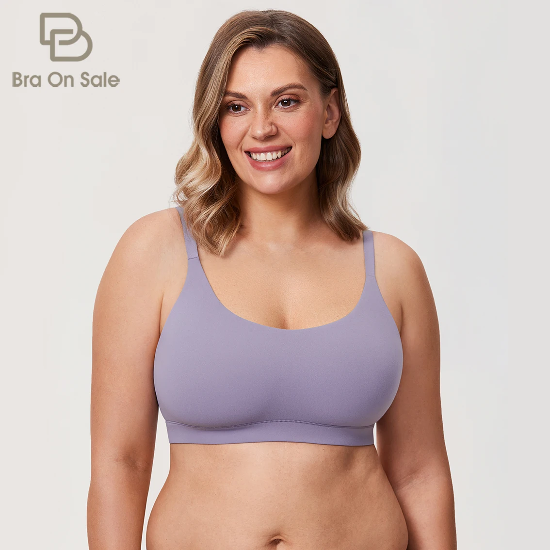 Cloudsfit Plus Size  Bra Seamless Plus Size Full Coverage Tshirt Unlined Comfort Bras for women No Underwire Smooth S- XXL