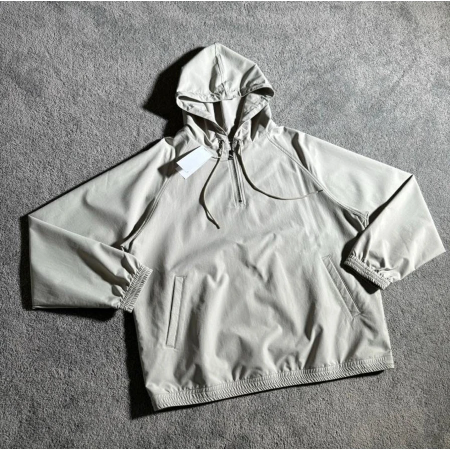 

Dry Hoodie Japanese Sle Casual Loose Fit f Zipper Hooded Sweatirt Jaet Chemical Fiber Fabric Anti-Wrinkle Spri...