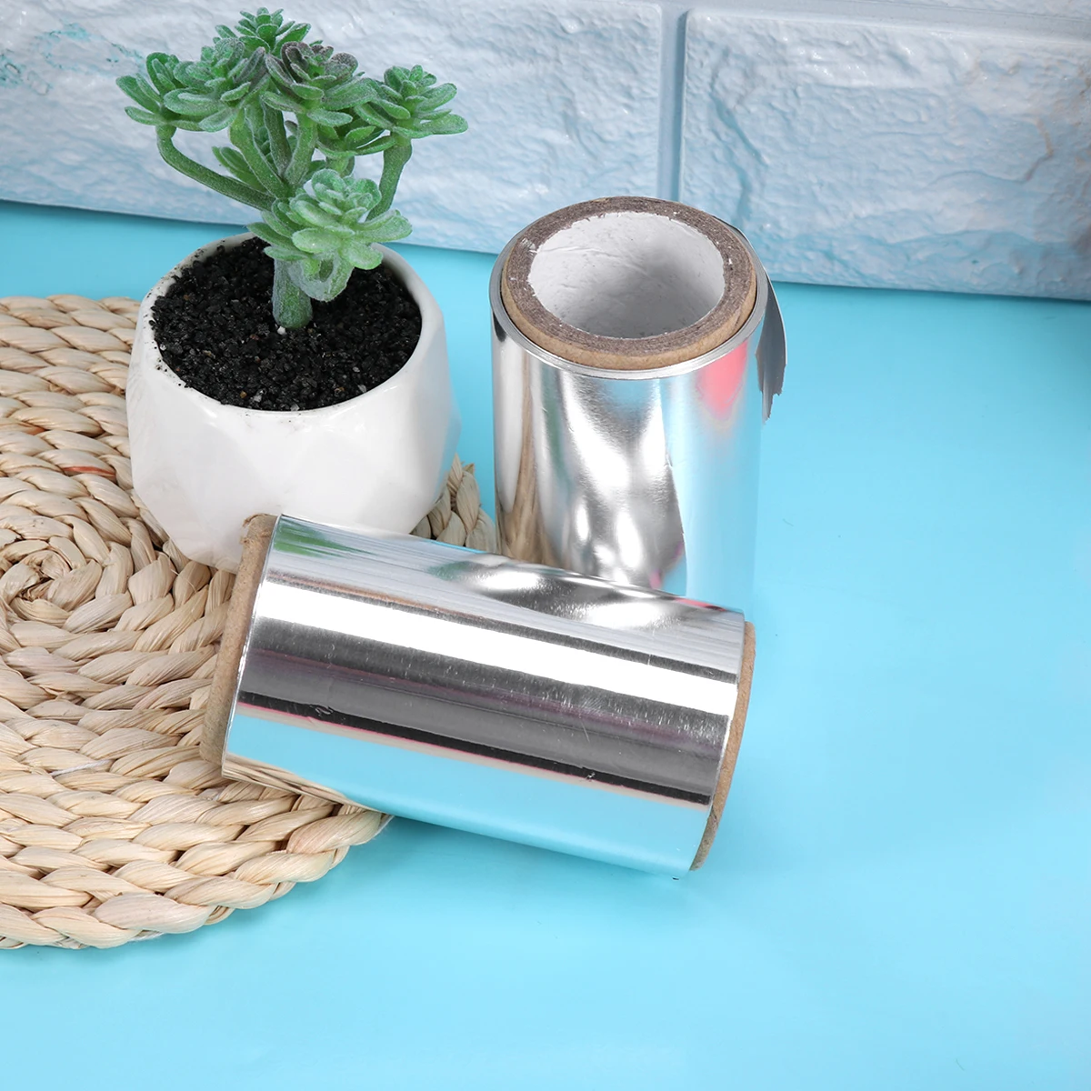 

4 Rolls Hair Coloring Tin Perm Modeling Tool For Salon Barber Shop Durable Foil For Hair Dyeing No Scissors Styling
