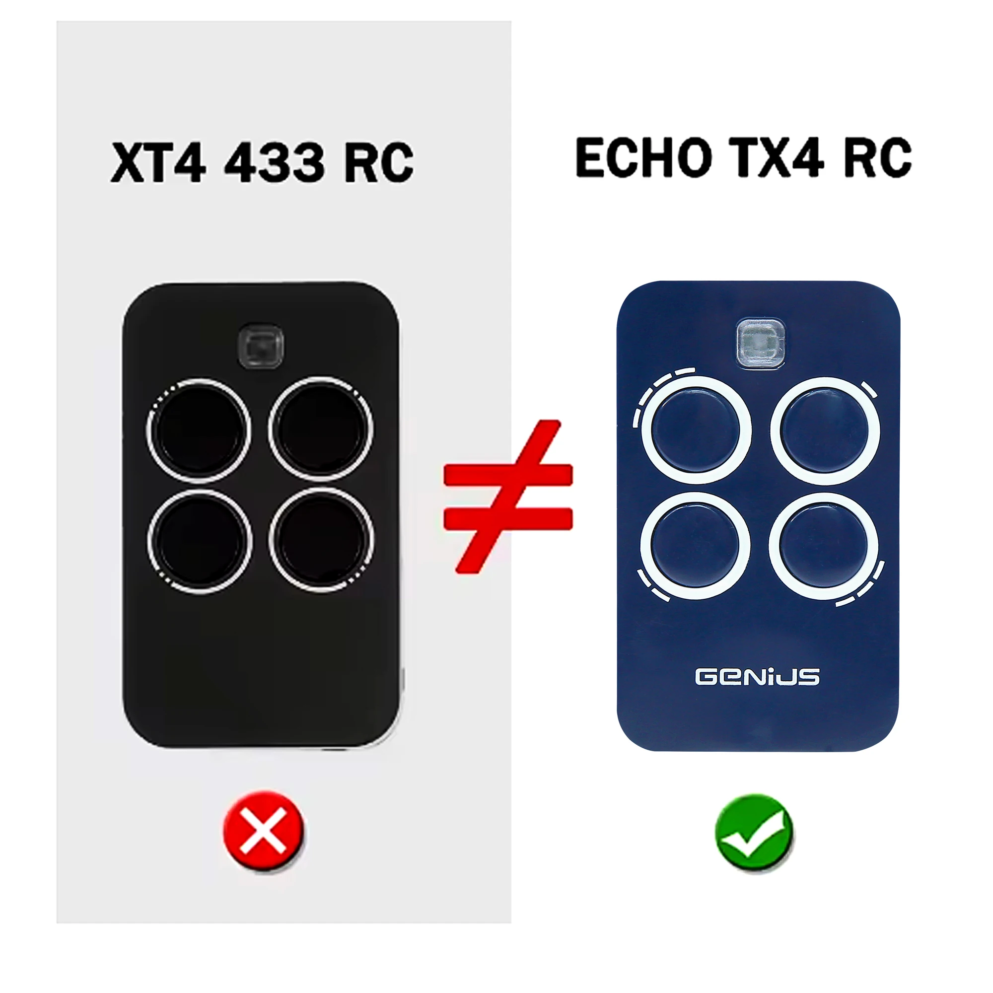 Для синего ECHO TX2/TX4 RC 433,92 МГц синий GENIUS пульт дистанционного управления гаражными воротами с подвижным кодом автоматические электрические ворота управления дверью