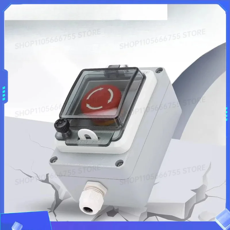 Outdoor waterproof cast aluminum button switch control emergency stop button box 1-6 hole control box