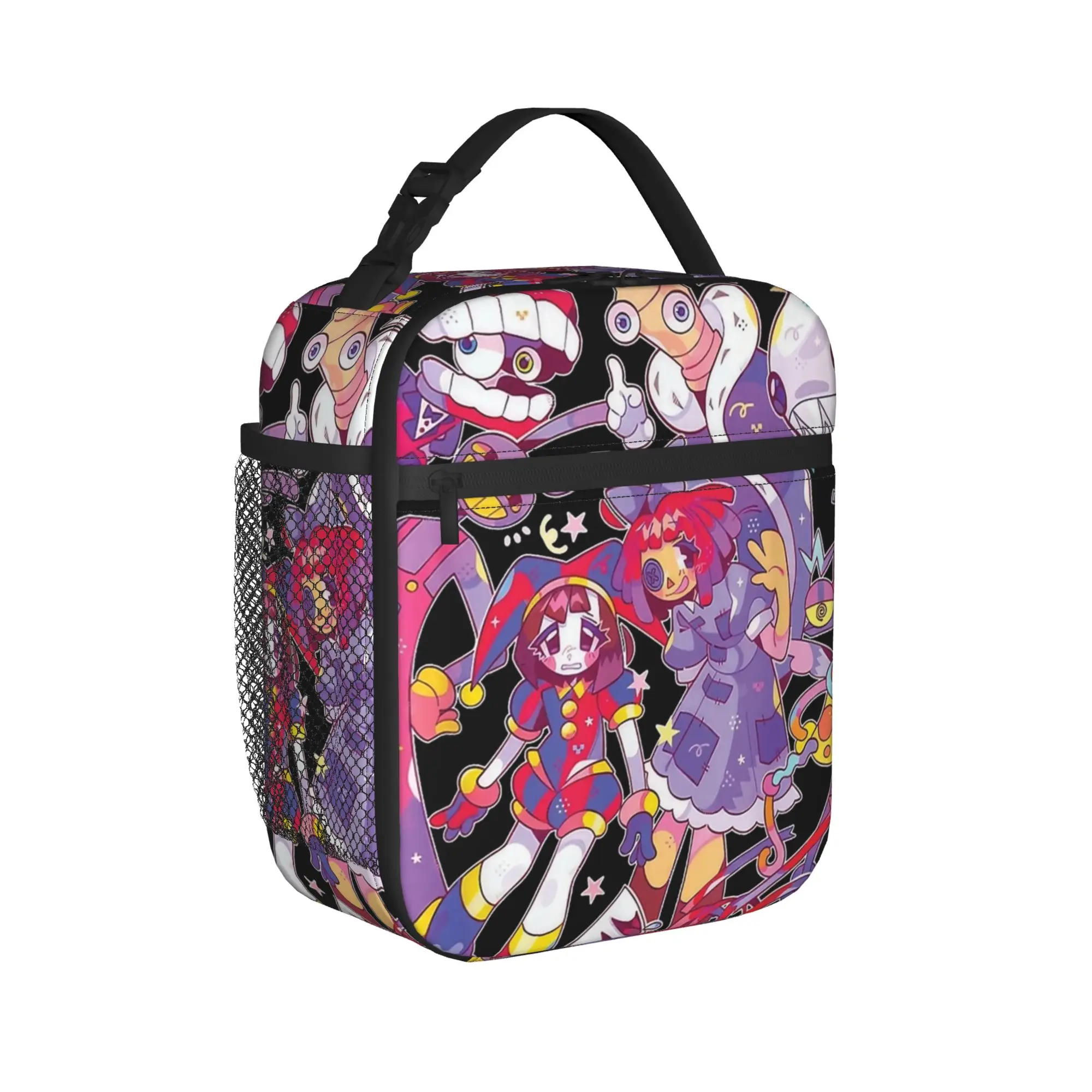 Cartoon Digitals Circus Thermal Insulated Lunch Bags Jax Pomni Zooble Portable Food Bag Container Cooler Thermal Lunch Boxes