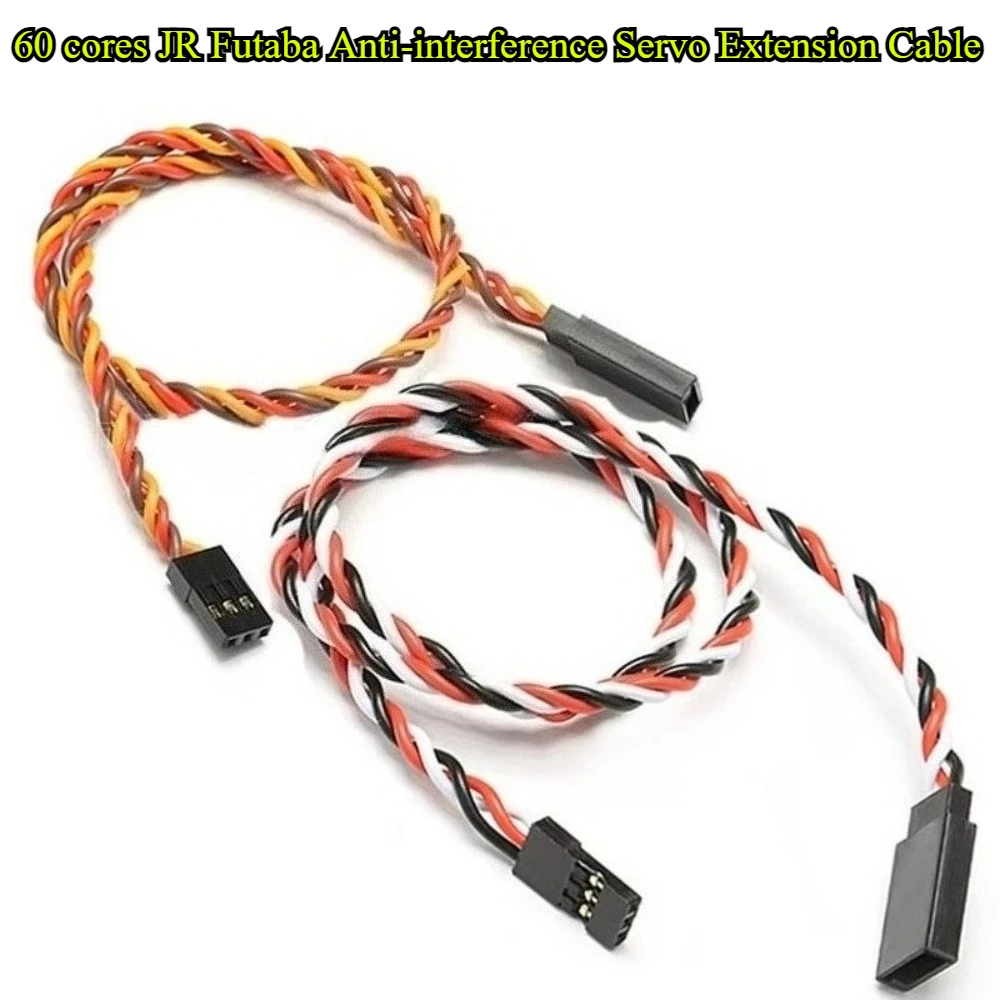 5 قطعة 10/15/20/30/35/40/45/50/60-100 سنتيمتر سيرفو تمديد كابل 60 الأساسية ل Futaba JR المضادة للتدخل مضاعفات ل RC هليكوبتر جزء